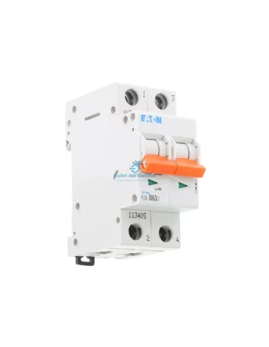 Disjoncteur Eaton Pls6-d63/2 6ka 2p d 63a